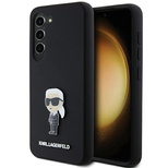 Etui Karl Lagerfeld Silicone Ikonik Metal Pin na Samsung Galaxy S24+ - czarne