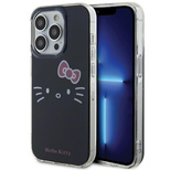 Hello Kitty IML Kitty Face Hülle für iPhone 14 Pro – Schwarz