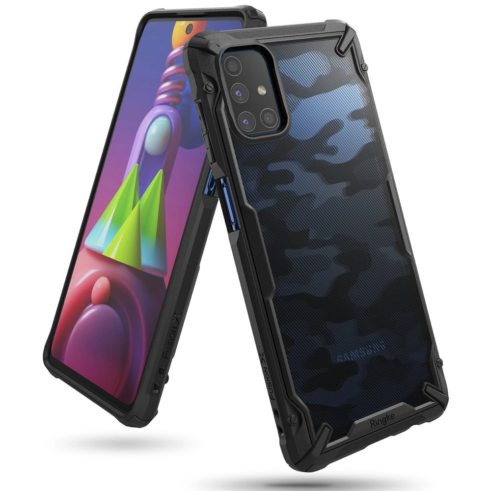 Ringke Fusion X Design durable PC Case with TPU Bumper for Samsung Galaxy  M51 Camo Black (XDSG0043) - B2B wholesaler.hurtel.com