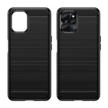 Carbon Case für Realme 10 5G / Realme 9i 5G Flexible Silikon-Carbon-Abdeckung Schwarz