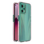 Spring Case für Realme 9 Pro Silikonhülle mit Rahmen hellrosa