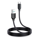 Joyroom Long-Lasting Series A9 USB-A / USB-C 3A-Kabel 1 m – Schwarz