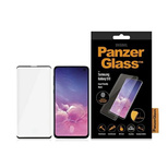 PanzerGlass Curved Super+ Panzerglas für Samsung S10 – mit schwarzem Rahmen