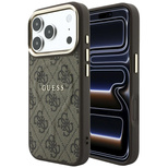 Guess Embossed 4G Classic MagSafe Case for iPhone 17 Pro Max / 18 Pro Max - Brown