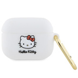 Hello Kitty Silikon 3D Kitty Head Hülle für AirPods Pro – weiß