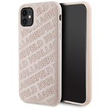 Karl Lagerfeld Quilted K Pattern Hülle für iPhone 11 / Xr – Rosa