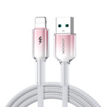 Joyroom S-A42 Crystal-Clear Series 3A USB-A - Lightning cable 1.2m - white