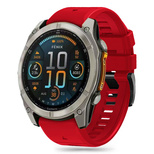 Tech-Protect Silikonband für Garmin Fenix ​​​​5/6/6 Pro/7/8 (47 mm)/E – Rot