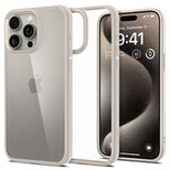 Spigen Ultra Hybrid iPhone 15 Pro Case - Natural Titanium