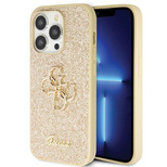 Guess GUHCP14XHG4SGD case for iPhone 14 Pro Max 6.7&quot; - gold Glitter Script Big 4G