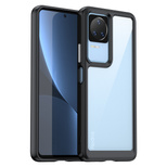 Outer Space Case for Xiaomi Poco F4 5G cover with a flexible frame black