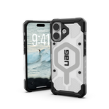 UAG Pathfinder Clear MagSafe Case für iPhone 17 - Weiß und Grau