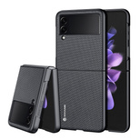 Dux Ducis Fino Hülle ist mit Nylon überzogenes Samsung Galaxy Z Flip 3 schwarz