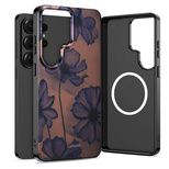 Etui Tech-Protect Lamano MagSafe na Samsung Galaxy S26 Ultra - brązowo-fioletowe