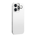 Szkło hartowane AMAZINGTHING AR Aluminium 3 Lens Glass z ramką na soczewki aparatu do iPhone 16 Pro / 16 Pro Max - srebrne
