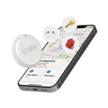 SBS Track My Circle Locator, kompatibel mit Apple „Wo ist?“ – Weiß