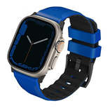 Uniq Linus Airosoft Silicone Strap for Apple Watch 1/2/3/4/5/6/7/8/SE/SE2/Ultra 42/44/45/49mm - Blue