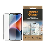 PanzerGlass Ultra-Wide Fit Antibakterielles gehärtetes Glas mit Blendfilter und Positionierer für iPhone 14/13 Pro/13