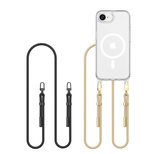 Tech-Protect FlexAir Chain MagSafe iPhone 16e Hülle - Schwarz/Beige