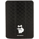 Karl Lagerfeld KLFC11SAKHPCK iPad 10.9&quot; Folio Magnet Allover Cover black/black Saffiano Monogram Choupette