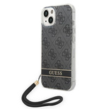 Guess GUOHCP14MH4STK iPhone 14 Plus 6.7 &quot;black / black hardcase 4G Print Strap