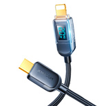 Kabel Joyroom A4 USB-C / Lightning 20W 1.2m z wyświetlaczem - czarny