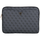 Guess Sleeve 4G Laptoptasche mit Reißverschluss und Dreieck-Logo, 14 Zoll, Schwarz