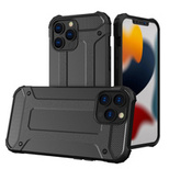 Hybrid Armor robuste TPU/PC Panzer Handyhülle Hard Case für iPhone 13 Pro Max schwarz