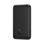 Baseus Magnetic Mini Air 6000mAh 20W Powerbank mit induktiver Ladefunktion und Baseus Simple USB-C-Kabel (20V/3A) 30cm – Schwarz