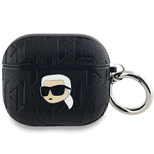 Karl Lagerfeld Monogram Karl Head Case für AirPods 3 – Schwarz