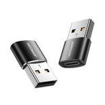 Joyroom adapter przejściówka z USB Typ C (żeński) na USB (męski) 2 szt. czarny (S-H152 Black)