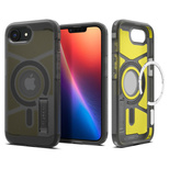 Spigen Tough Armor MagSafe iPhone 16e Case - Clear Gray