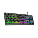 Wozinsky WKG-200 RGB Membran-Gaming-Tastatur mit Scrollrad – Schwarz