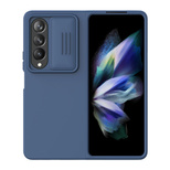 Nillkin CamShield Silky Silicone Case for Samsung Galaxy Z Fold 4 Silicone Cover with Camera Protector Blue