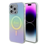 Guess GUHMP15XHITSQ iPhone 15 Pro Max Türkis/Türkis Hardcase IML Iridescent MagSafe