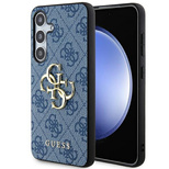 Guess 4G Big Metal Logo case for Samsung Galaxy S24 - blue