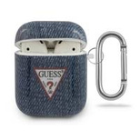 Etui Guess Jeans Collection na AirPods 1/2 - granatowe