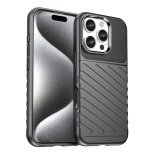 Thunder Case for iPhone 16e / 17e silicone armor cover - black