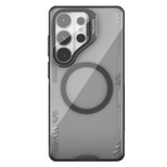 Etui Nillkin Iceblade Prop Magnetic z osłoną aparatu i podstawką kompatybilne z MagSafe na Samsung Galaxy S26 Ultra - przezroczysto-czarne