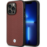 Case BMW BMHCP14L22RFGR iPhone 14 Pro 6.1&quot; Burgundy/burgundy Leather Diamond Pattern