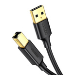 Ugreen USB Typ B Kabel für Drucker (männlich) – USB 2.0 (männlich) 480 Mbit/s 1 m schwarz (US135 20846)