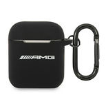 AMG AMA2RBK AirPods cover czarny/black Silicone Big Logo