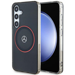 Mercedes Double Layer W Red MagSafe Hülle für Samsung Galaxy S24 – Schwarz