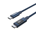 PD60W USB-C to USB-C Digital Display 1.2m Nylon Cable - blue