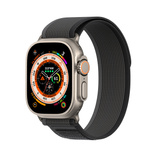 Sportowy pasek na rzepy do Apple Watch 9 / 8 / 7 / 6 / SE / 5 / 4 / 3 / 2 / 1 (38, 40, 41 mm) Dux Ducis Strap YJ Version - czarno-szary