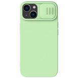 Nillkin CamShield Silky Silicone Case iPhone 14 case cover with camera cover green