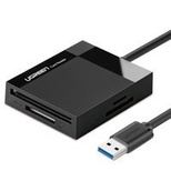 Czytnik kart pamięci Ugreen CR125 SD / micro SD / CF / MS z kablem USB 3.0 0.5m - czarny