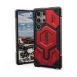 UAG Monarch Pro case for Samsung Galaxy S24 Ultra 5G with magnetic module - black and red