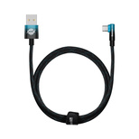 Baseus MVP 2 Winkelstück, rechtwinkliges Stromversorgungskabel mit seitlichem USB-/USB-Typ-C-Stecker, 1 m, 100 W, 5 A, Blau (CAVP000421)