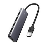 Ugreen rozdzielacz HUB USB - 4x USB 3.2 Gen 1 z portem zasilania USB-C szary (CM219 50985)